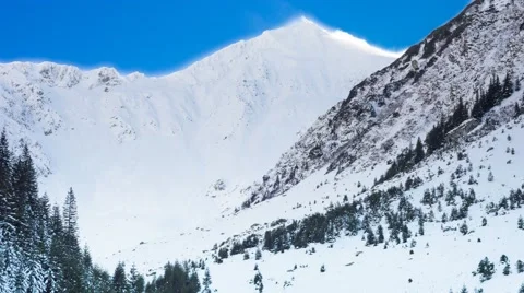 Sunset over mountain valley Stock-Footage 45135241