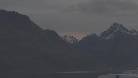 Sunset over the Mountains 4k Stock Footage 124510722