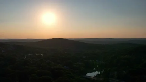 Sunset over the Mountains in 4K Stock Footage 201765831