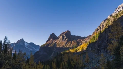 Sunset over mountains Stock Footage 83588939