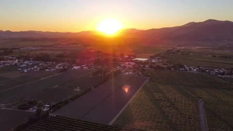 Sunset over the mountains Video stock 144200545