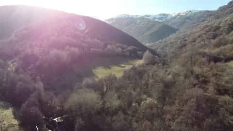 Sunset over the Mountains Stock Footage 148126804