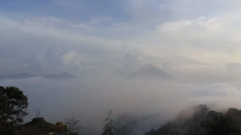 Sunset over the mountains of guatemala central america Stock Footage 199531850