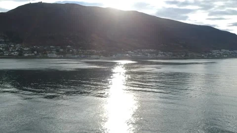 Sunset over the mountains with mirror lake reflection Stock Footage 137226854
