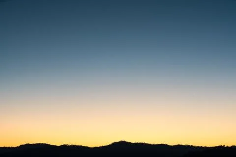 Sunset over the mountains Foto stock