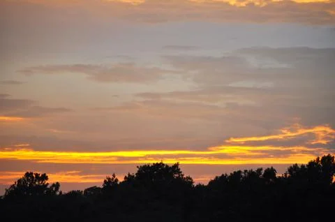 Sunset over myrtle beach Fotos Stock