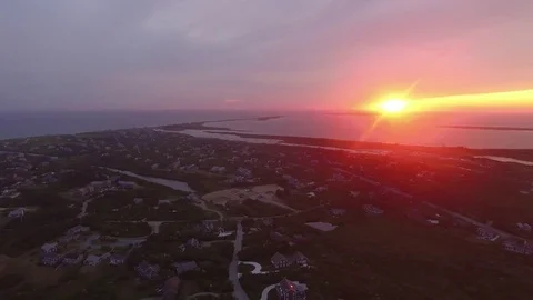 Sunset over Nantucket Stock Footage 79429670