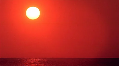 Sunset over Ocean 480x270 Stock Footage 524487