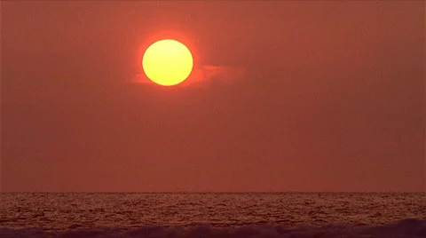 Sunset over Ocean 480x270 Video stock 532026