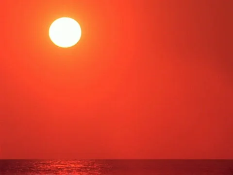 Sunset over Ocean 640x480 Stock Footage 524488