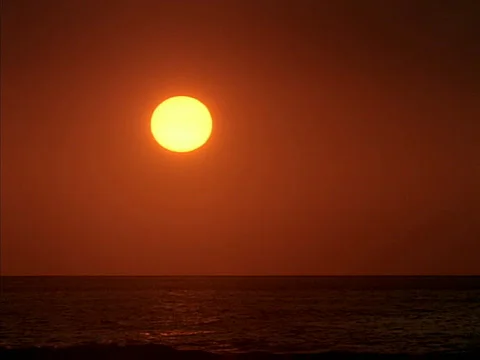 Sunset over Ocean 640x480 Stock Footage 558823