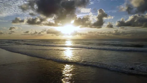 Sunset Over Ocean - Aerial View 動画素材 234661788