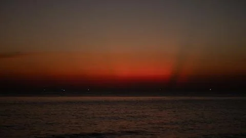 Sunset Over the Ocean with Beautiful View Stock Photos
