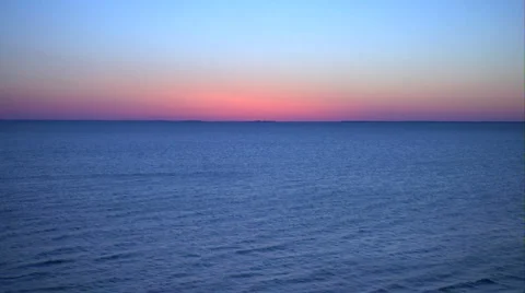 Sunset over Ocean Video stock 1064914