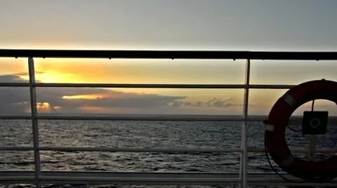 Sunset over the ocean Stock Footage 10710785