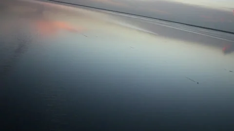 Sunset Over Ocean Stock Footage 26200945