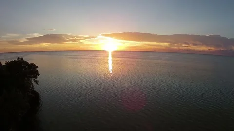 Sunset Over The Ocean 库存影片 41716221