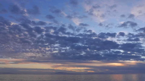 Sunset Over The Ocean Stock Footage 45842758