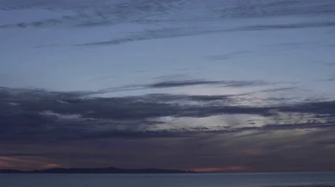 Sunset Over The Ocean Stock Footage 46053709