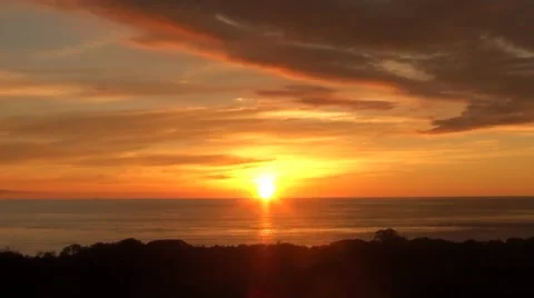 Sunset over the ocean Stock Footage 51596030