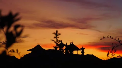 Sunset over the ocean Stock Footage 63264990