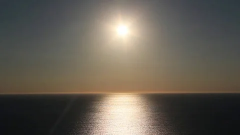 Sunset Over Ocean Stock Footage 82042031