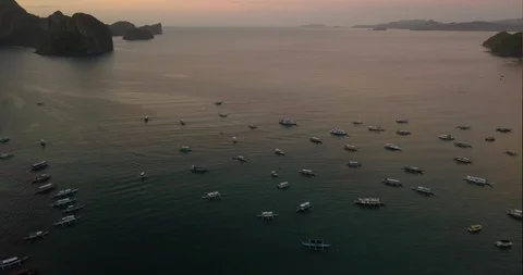 Sunset Over the Ocean Stock Footage 86479045