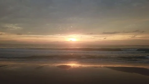 Sunset over ocean Stock Footage 90823173