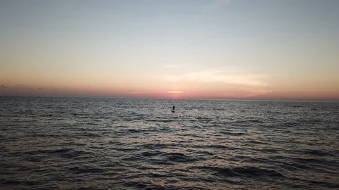 Sunset over ocean Stock Footage 90824278