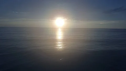 Sunset over ocean Stock Footage 91293877