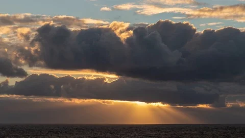 Sunset Over The Ocean Stock Footage 101319594