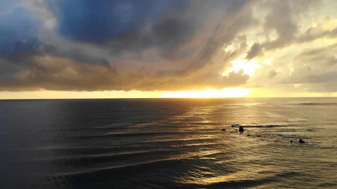 Sunset over the ocean Stock Footage 106409439