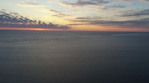 Sunset over ocean Video stock 117754179