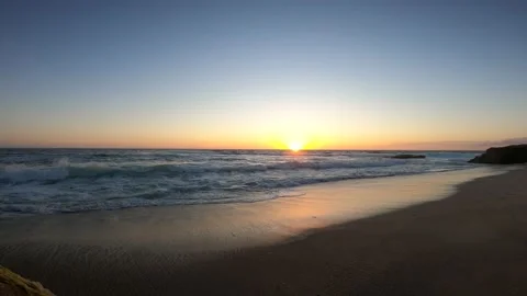 Sunset Over The Ocean Stock Footage