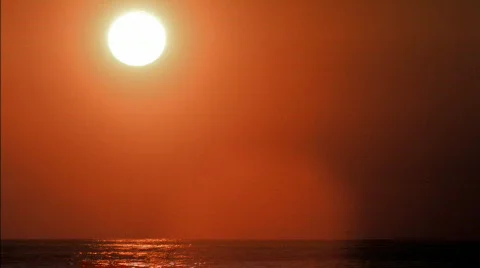 Sunset over Ocean HD Stock Footage 558757