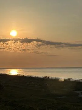 Sunset Over the Ocean at Hilton Head, South Carolina Foto stock