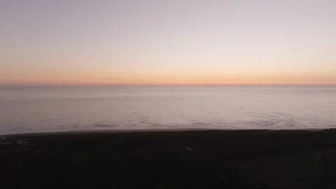 Sunset over the ocean horizon Stock Footage 300621385