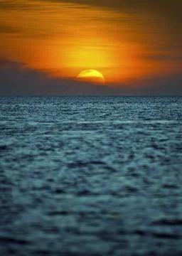 Sunset over the ocean in Key West Stock Photos