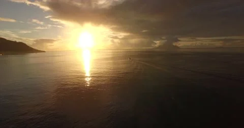 Sunset over ocean, nature composition. Stock Footage 67656926