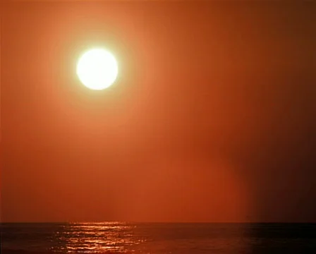 Sunset over Ocean PAL Stock Footage 558720