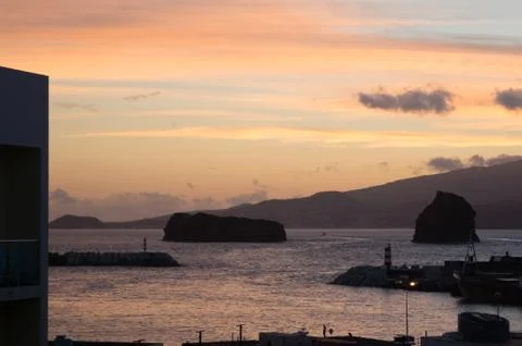 Sunset over the ocean Foto stock