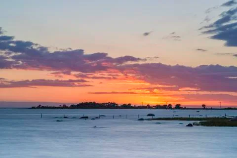 Sunset over Ocean Stock Photos
