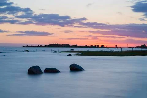 Sunset over Ocean Stock Photos