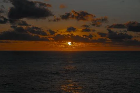 Sunset over the ocean Foto stock