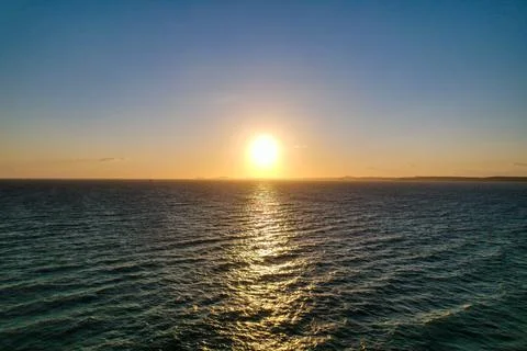 Sunset over ocean 写真素材