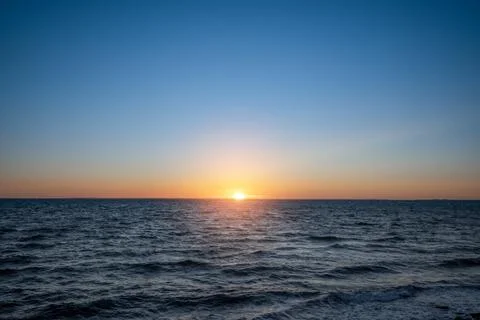 Sunset over the ocean Foto stock