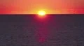 Sunset Over Ocean Sea With Red Orange Sky HD HD Footage