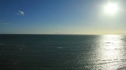 Sunset over Ocean in the Strand, Cape Town Stock Footage 11253326