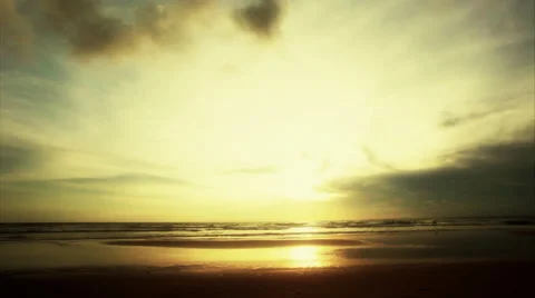 Sunset over the ocean. Thailand. Video stock 28326847