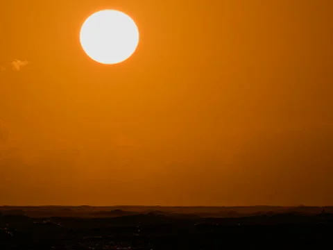 Sunset over the Ocean in Time-lapse – 320x240 Stock Footage 5983672